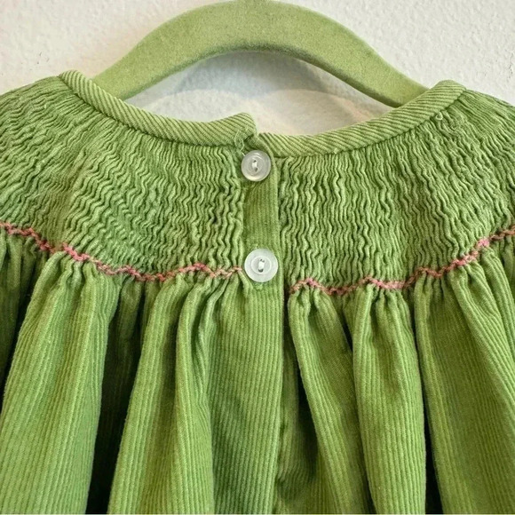 Secret Wishes Corduroy Dress smocked neck along Sleeve 6X - Picture 5 of 7